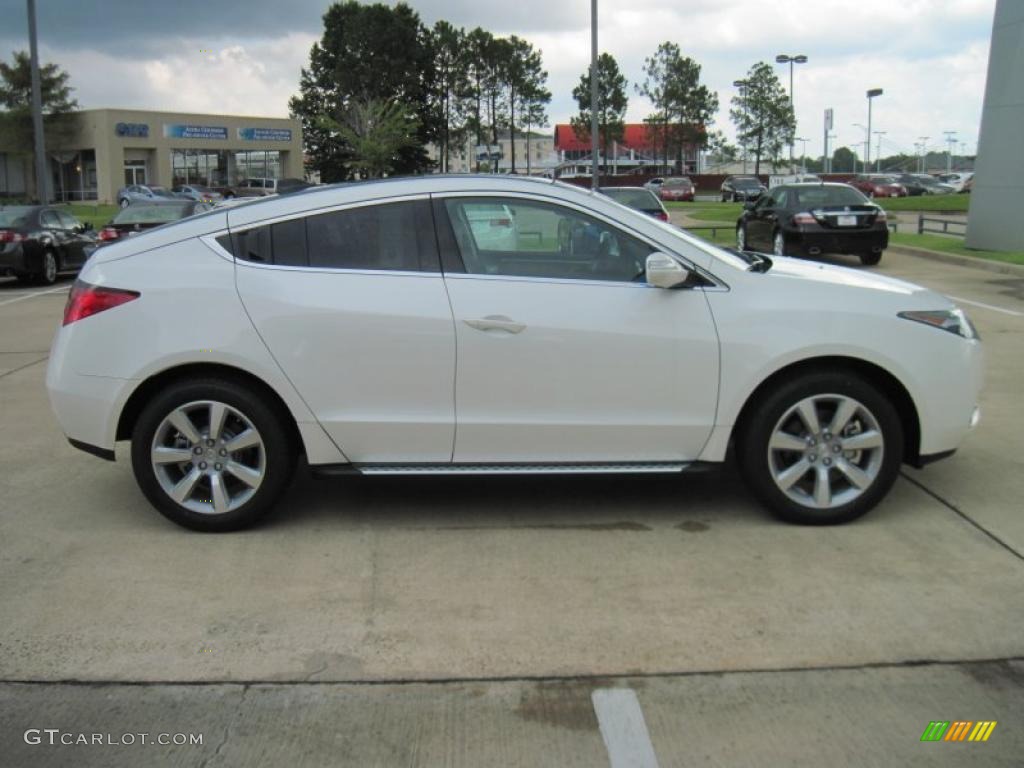 Aspen White Pearl 2011 Acura ZDX Technology SH-AWD Exterior Photo #43280646