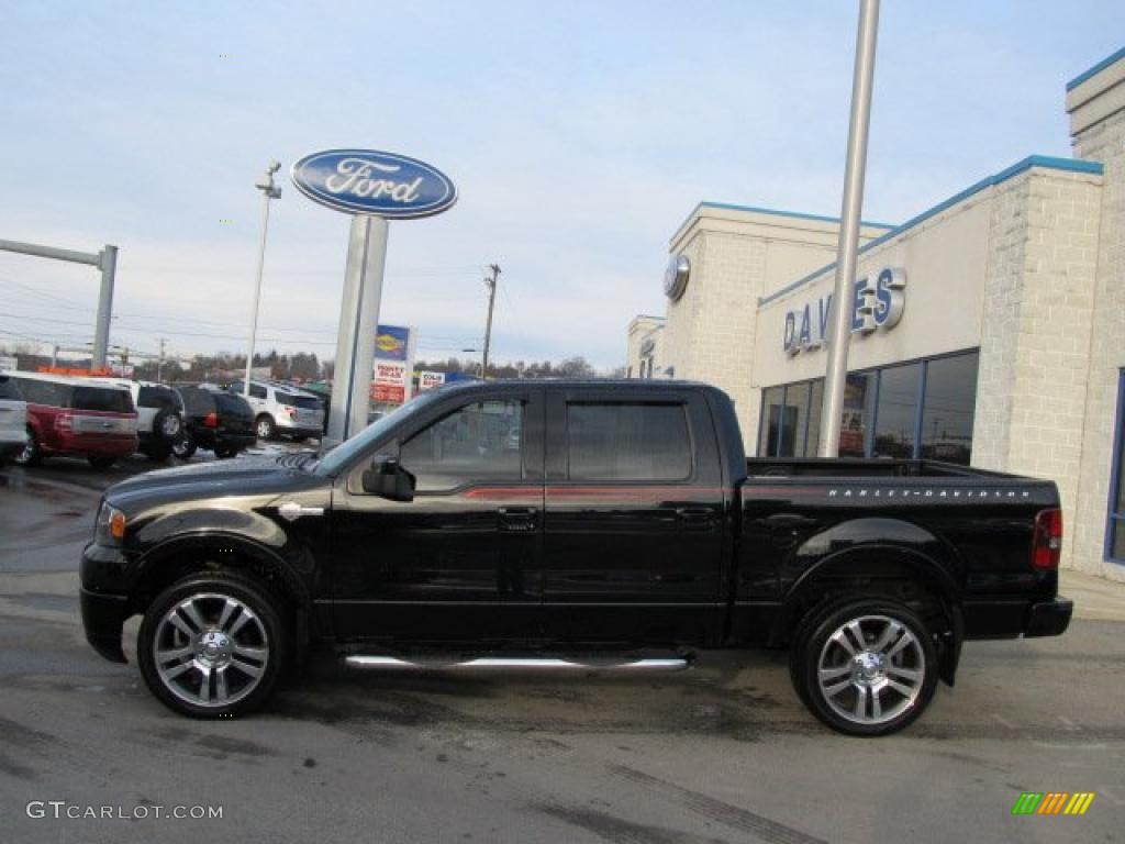 Black 2007 Ford F150 Harley-Davidson SuperCrew 4x4 Exterior Photo #43285716