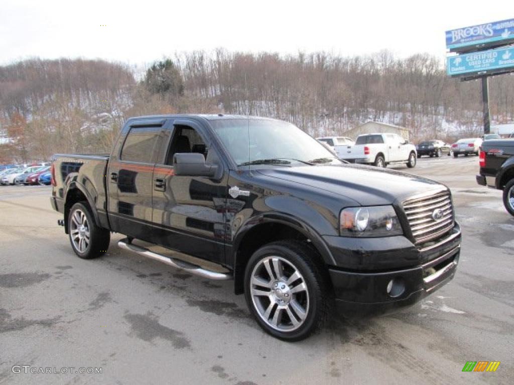 Black 2007 Ford F150 Harley-Davidson SuperCrew 4x4 Exterior Photo #43285732