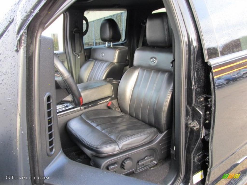 Black Interior 2007 Ford F150 Harley-Davidson SuperCrew 4x4 Photo #43285780