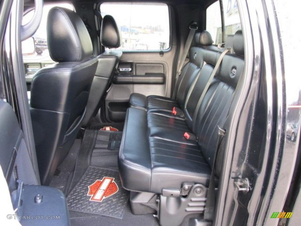 Black Interior 2007 Ford F150 Harley-Davidson SuperCrew 4x4 Photo #43285880