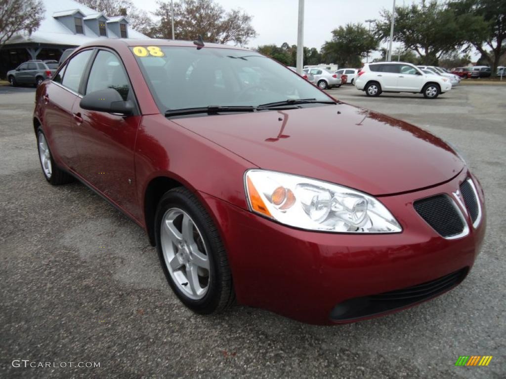 2008 G6 V6 Sedan - Performance Red Metallic / Ebony Black photo #14