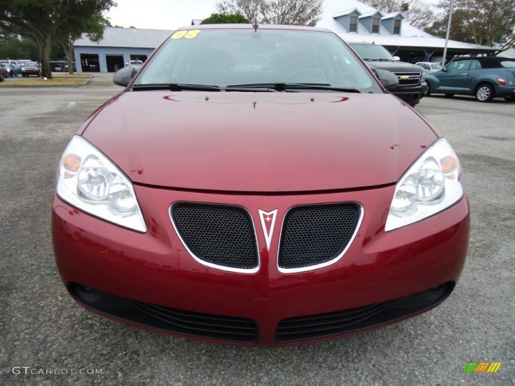 2008 G6 V6 Sedan - Performance Red Metallic / Ebony Black photo #21