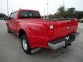 Bright Red 2008 Ford F350 Super Duty Lariat Crew Cab 4x4 Dually Exterior