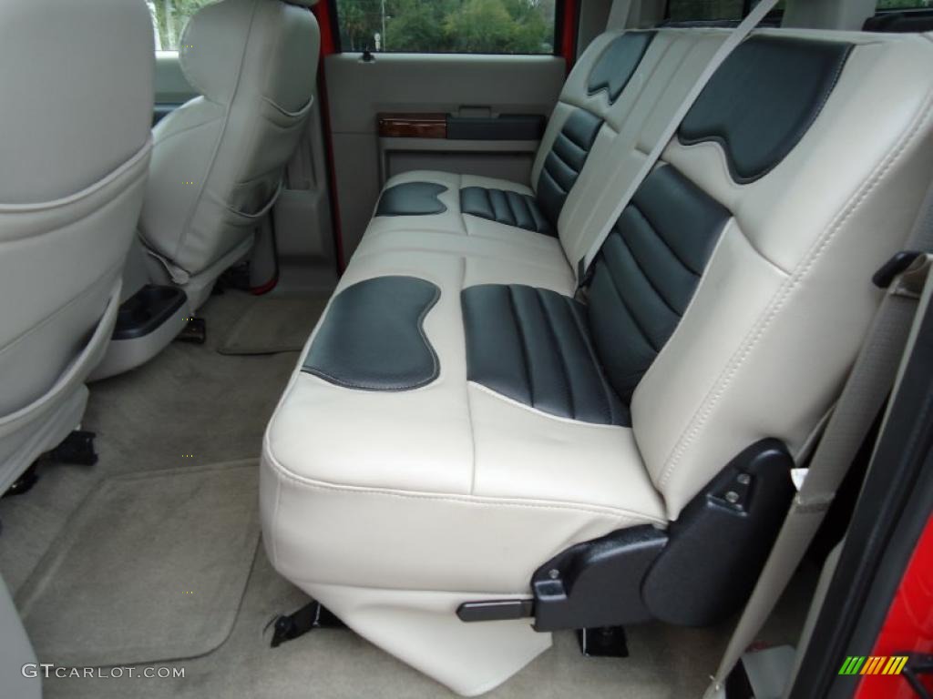 Medium Stone Interior 2008 Ford F350 Super Duty Lariat Crew Cab 4x4 Dually Photo #43287716