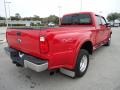 2008 Bright Red Ford F350 Super Duty Lariat Crew Cab 4x4 Dually  photo #12