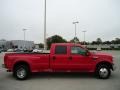 2008 Bright Red Ford F350 Super Duty Lariat Crew Cab 4x4 Dually  photo #13