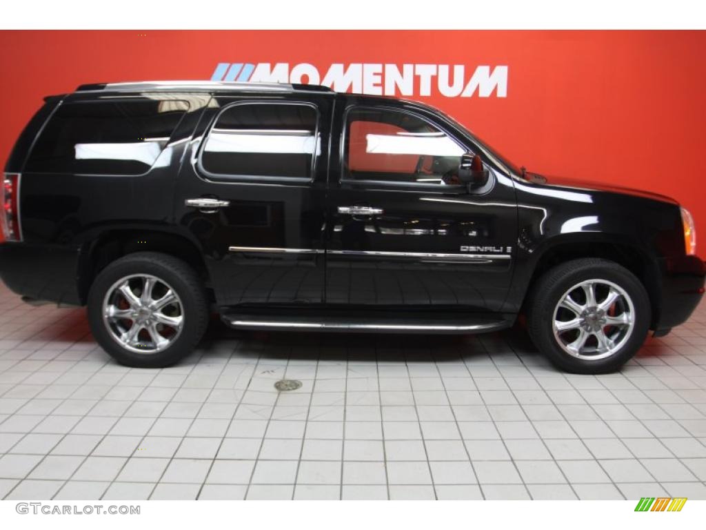 2008 Yukon Denali - Dark Slate Metallic / Ebony photo #16