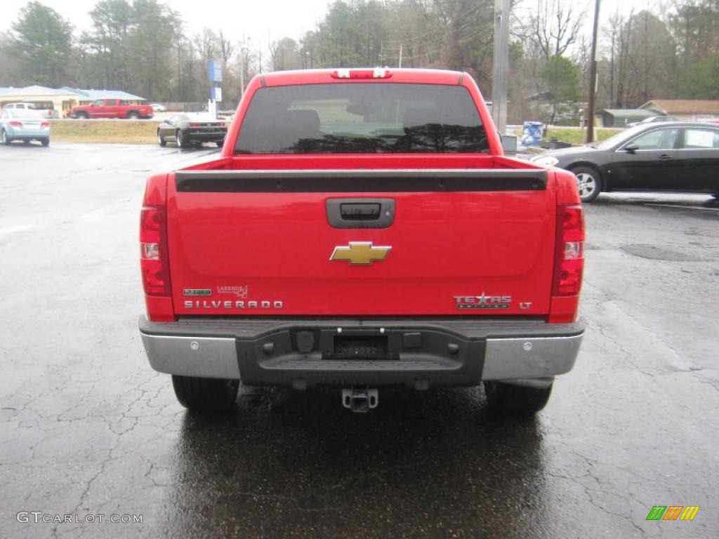 2011 Silverado 1500 LT Crew Cab - Victory Red / Ebony photo #4