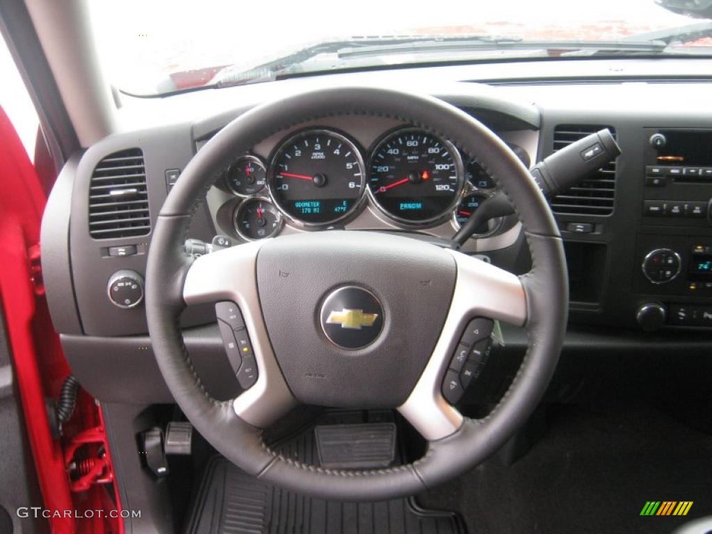 2011 Silverado 1500 LT Crew Cab - Victory Red / Ebony photo #10