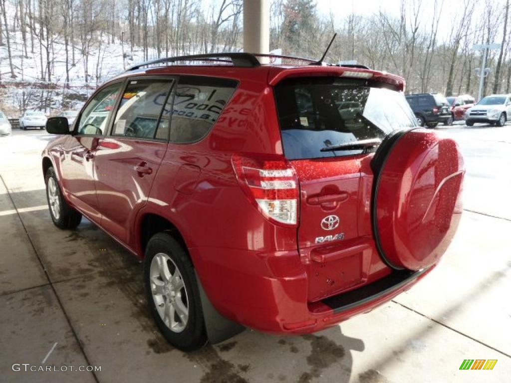 2011 RAV4 I4 4WD - Barcelona Red Metallic / Ash photo #4