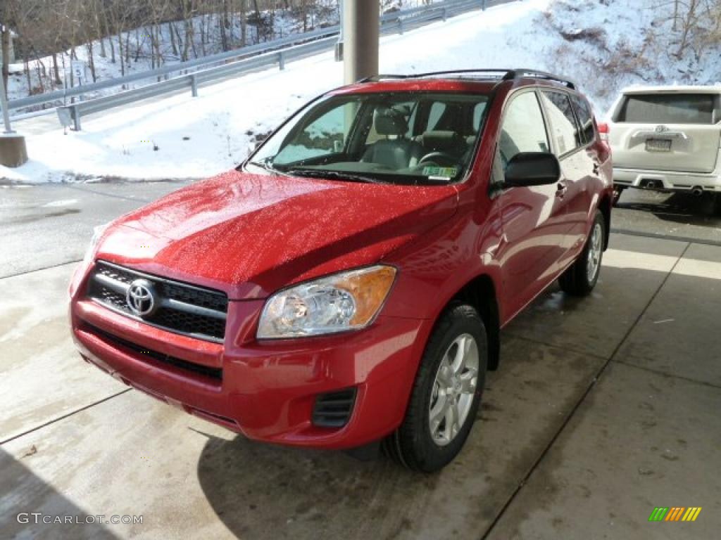 2011 RAV4 I4 4WD - Barcelona Red Metallic / Ash photo #5