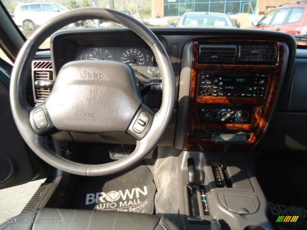 2000 Cherokee Limited 4x4 - Forest Green Pearl / Agate Black photo #9