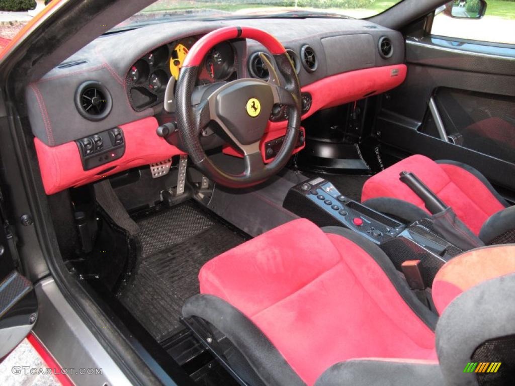 Red Black Interior 2004 Ferrari 360 Challenge Stradale F1