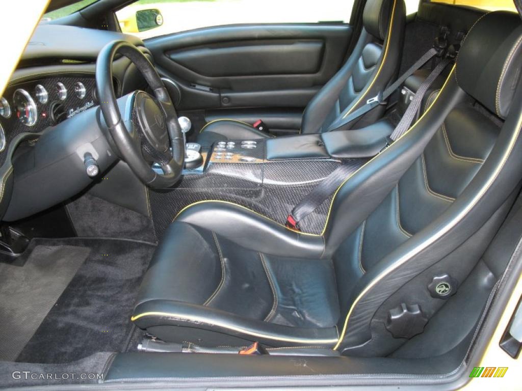 Black Interior 2001 Lamborghini Diablo 6.0 Photo #43307279