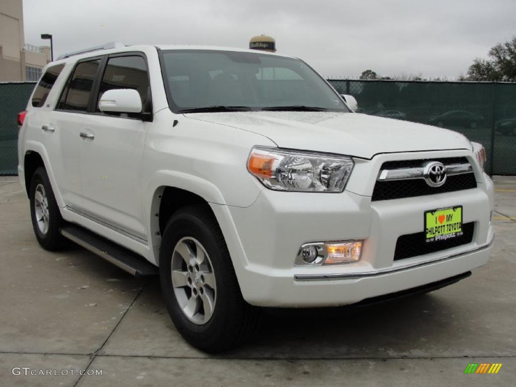 2011 4Runner SR5 - Blizzard White Pearl / Sand Beige photo #1