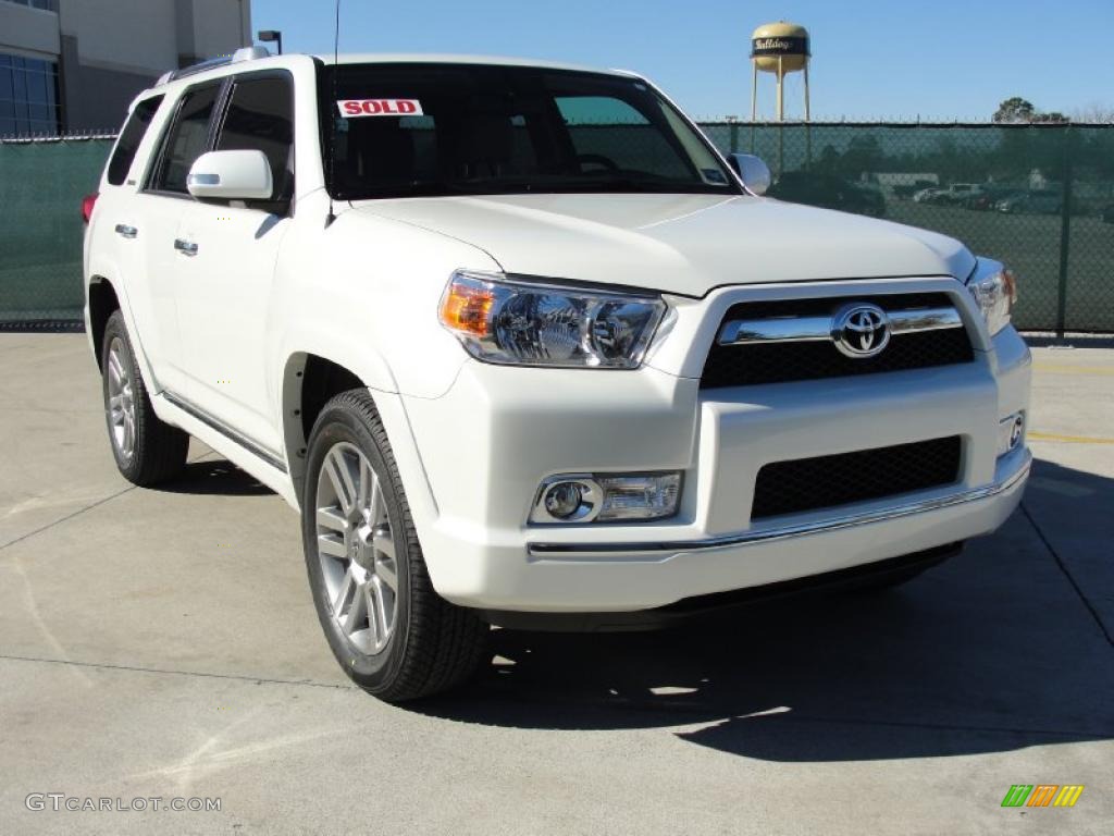 2011 4Runner Limited - Blizzard White Pearl / Sand Beige Leather photo #1