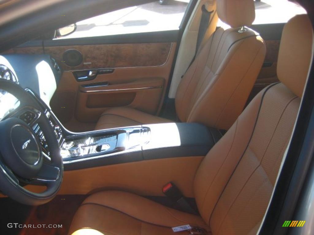 London Tan/Navy Blue Interior 2011 Jaguar XJ XJ Supercharged Photo #43309031