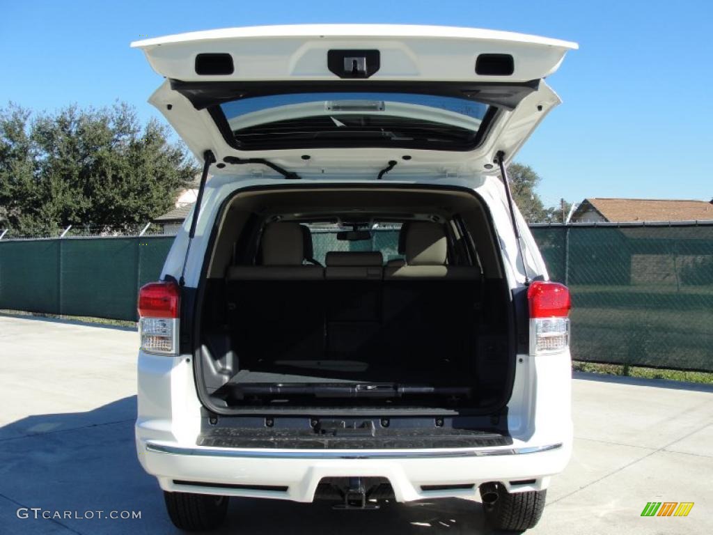 2011 4Runner Limited - Blizzard White Pearl / Sand Beige Leather photo #18