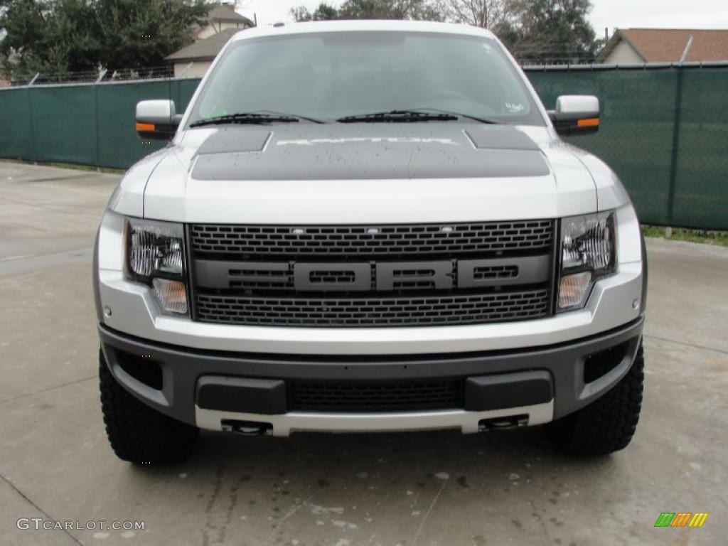 2011 F150 SVT Raptor SuperCrew 4x4 - Ingot Silver Metallic / Raptor Black photo #8