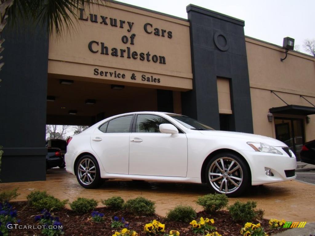 2008 IS 250 - Starfire White Pearl / Cashmere Beige photo #8