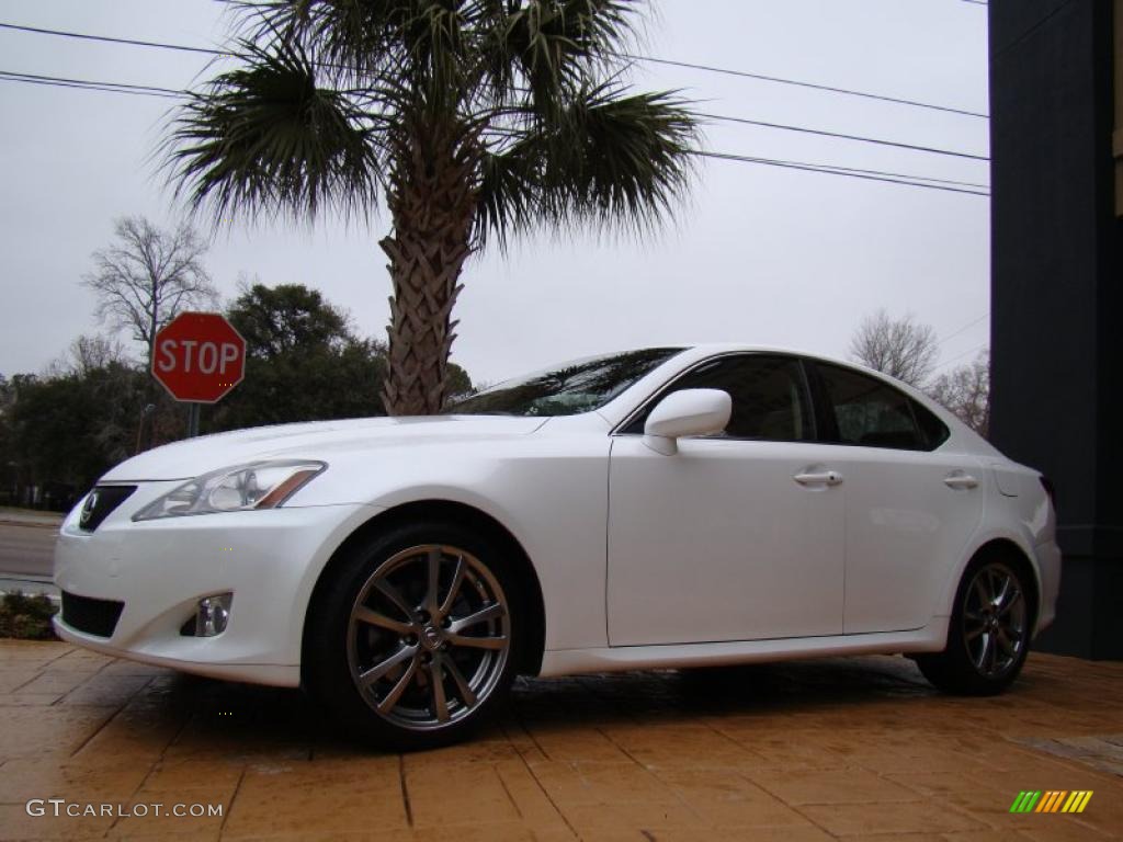 2008 IS 250 - Starfire White Pearl / Cashmere Beige photo #9