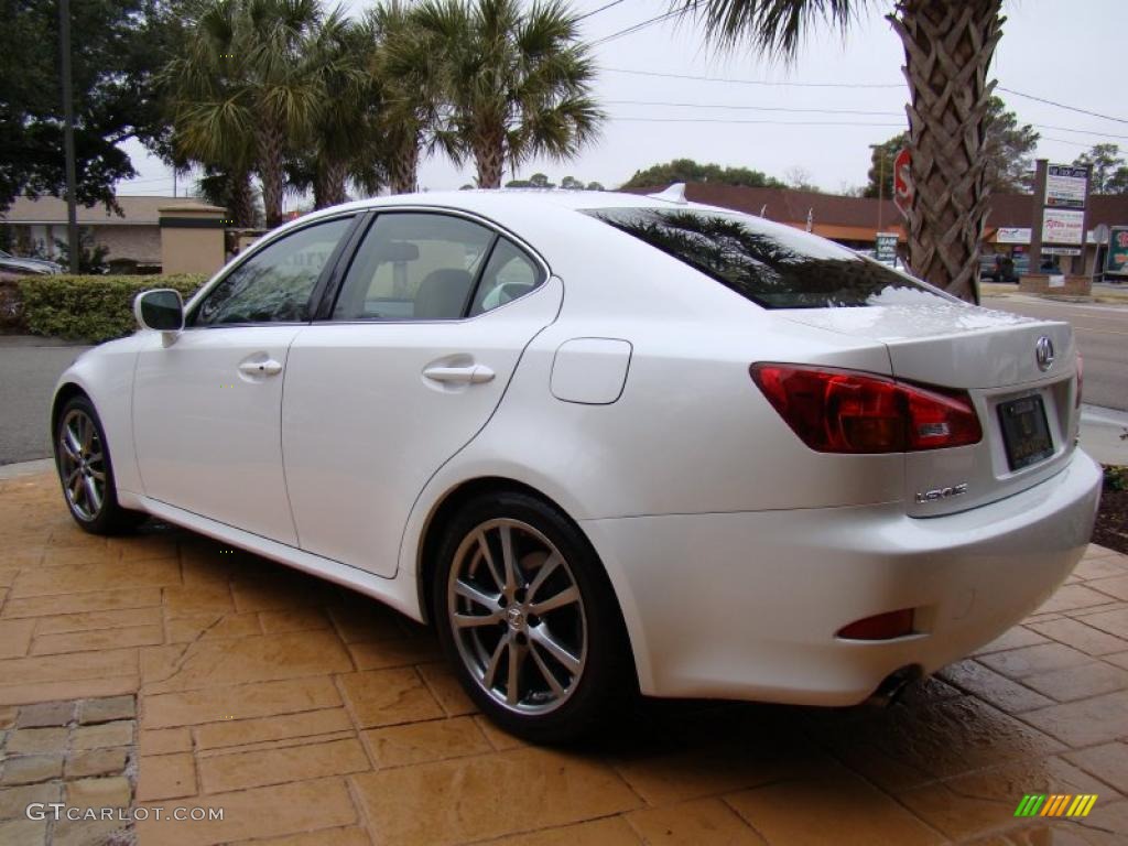 2008 IS 250 - Starfire White Pearl / Cashmere Beige photo #13