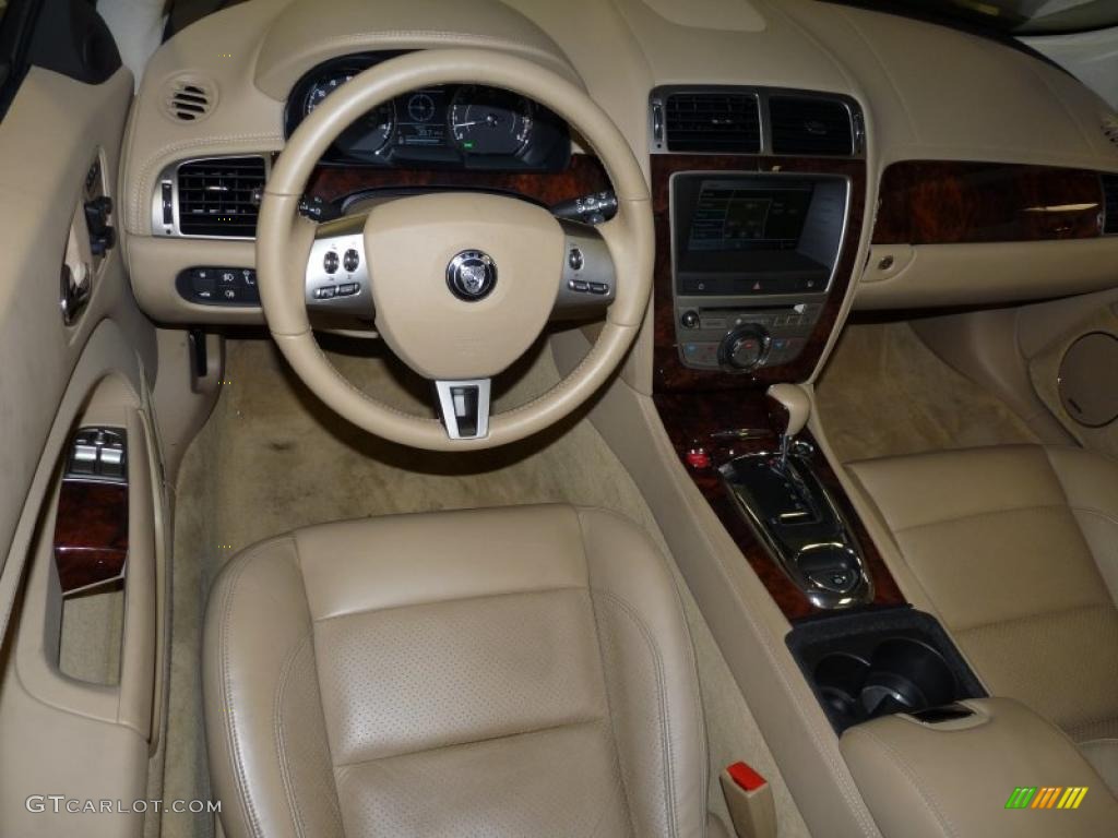 Caramel Interior 2008 Jaguar XK XK8 Convertible Photo #43320615