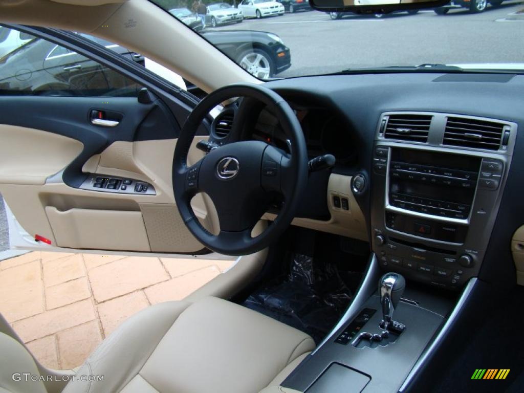 2008 IS 250 - Starfire White Pearl / Cashmere Beige photo #21