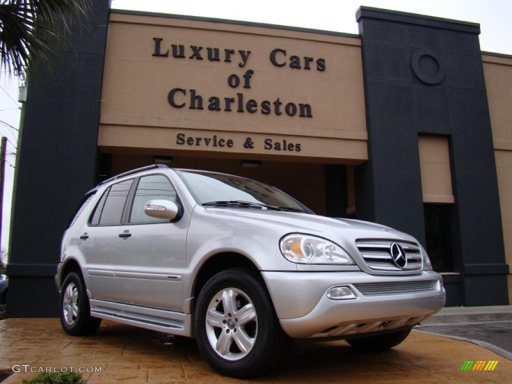 2005 ML 350 4Matic - Brilliant Silver Metallic / Ash photo #8