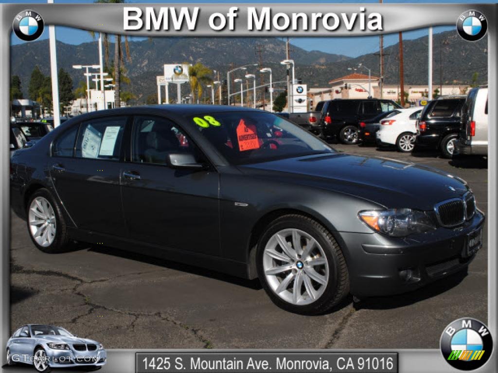2008 7 Series 750Li Sedan - Titanium Grey Metallic / Black photo #1