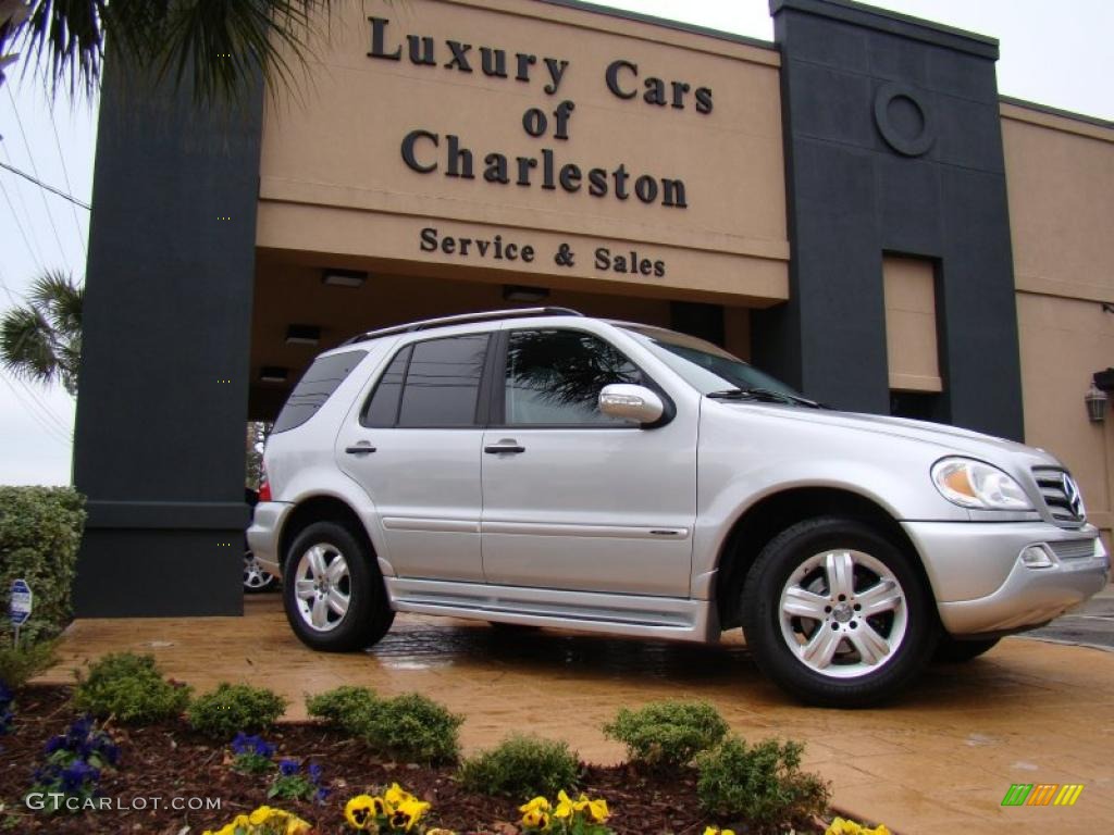 2005 ML 350 4Matic - Brilliant Silver Metallic / Ash photo #33