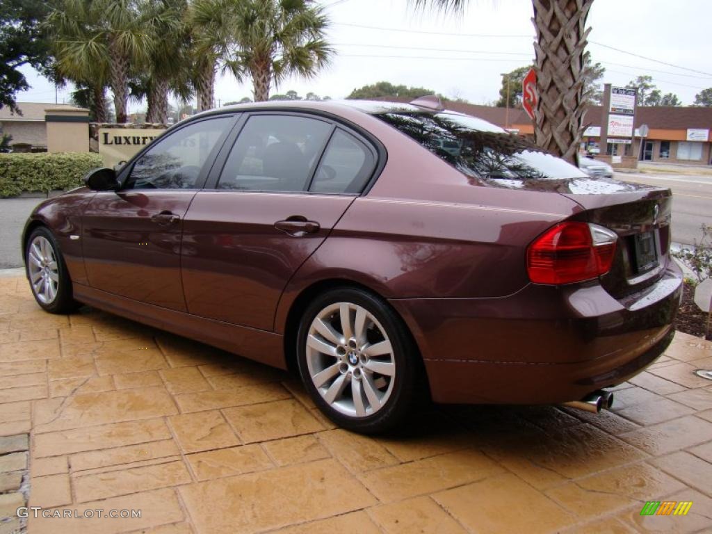 2006 3 Series 325i Sedan - Barrique Red Metallic / Beige photo #5