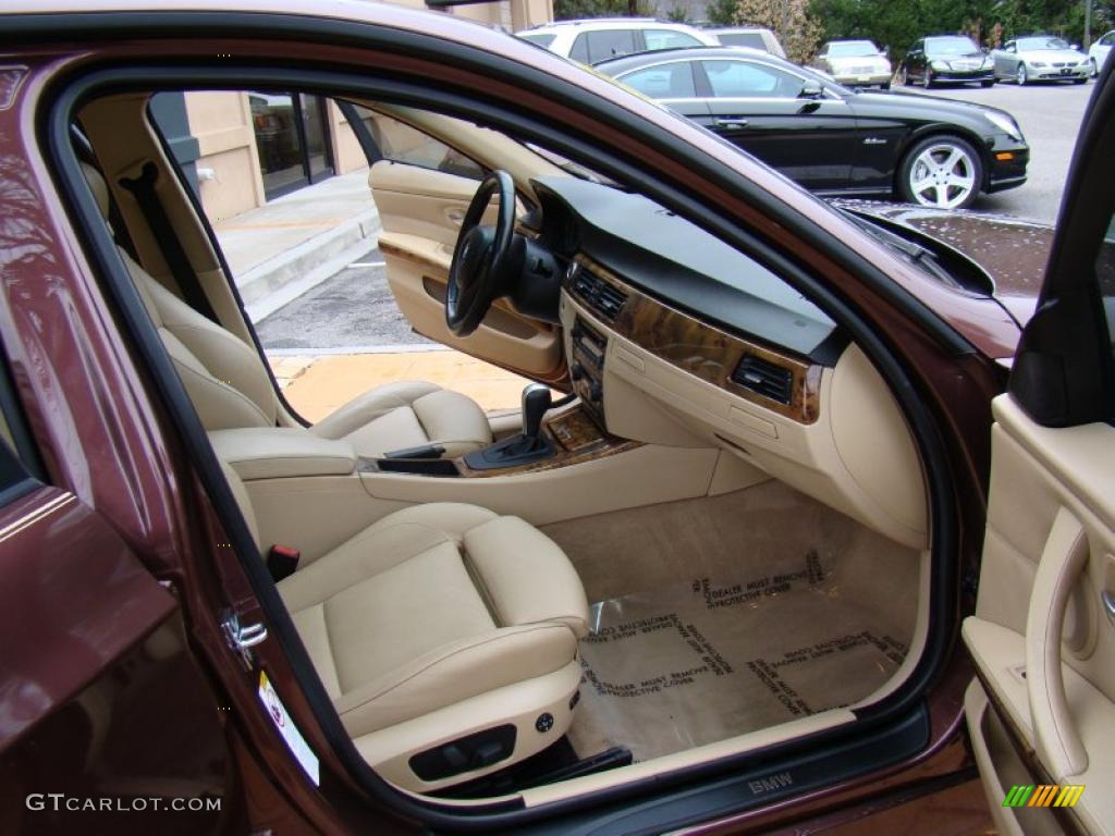 2006 3 Series 325i Sedan - Barrique Red Metallic / Beige photo #14