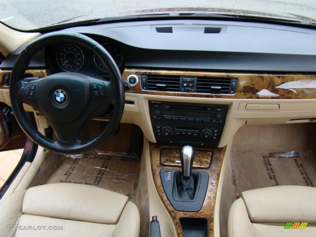 2006 BMW 3 Series 325i Sedan Beige Dashboard Photo #43321935