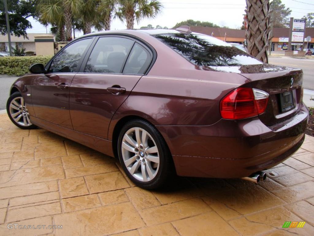 2006 3 Series 325i Sedan - Barrique Red Metallic / Beige photo #33