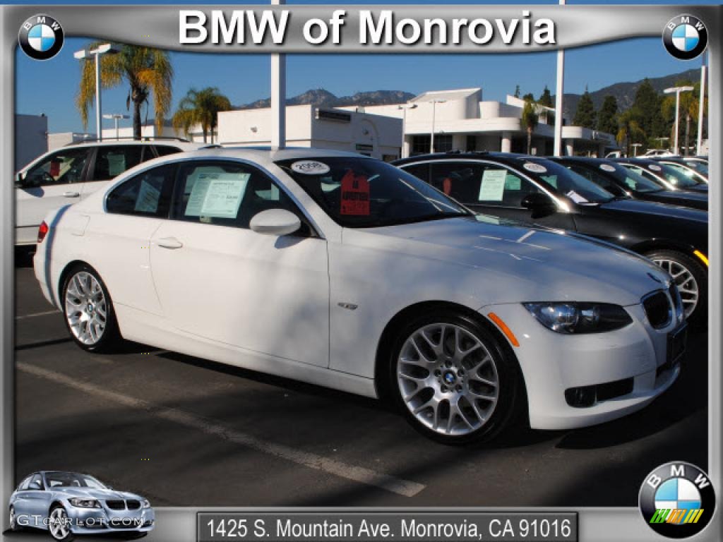 2008 3 Series 328i Coupe - Alpine White / Cream Beige photo #1