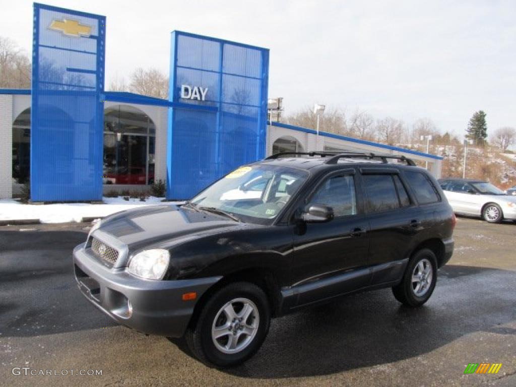 Black Obsidian Hyundai Santa Fe