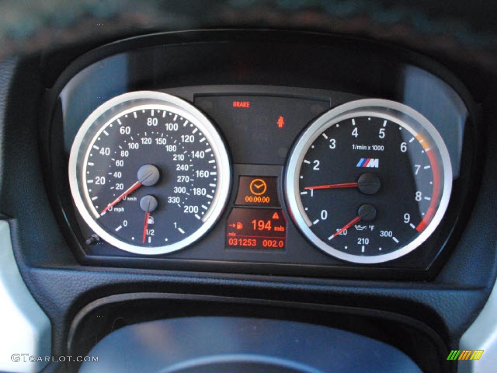 2008 BMW M3 Coupe Gauges Photo #43323307
