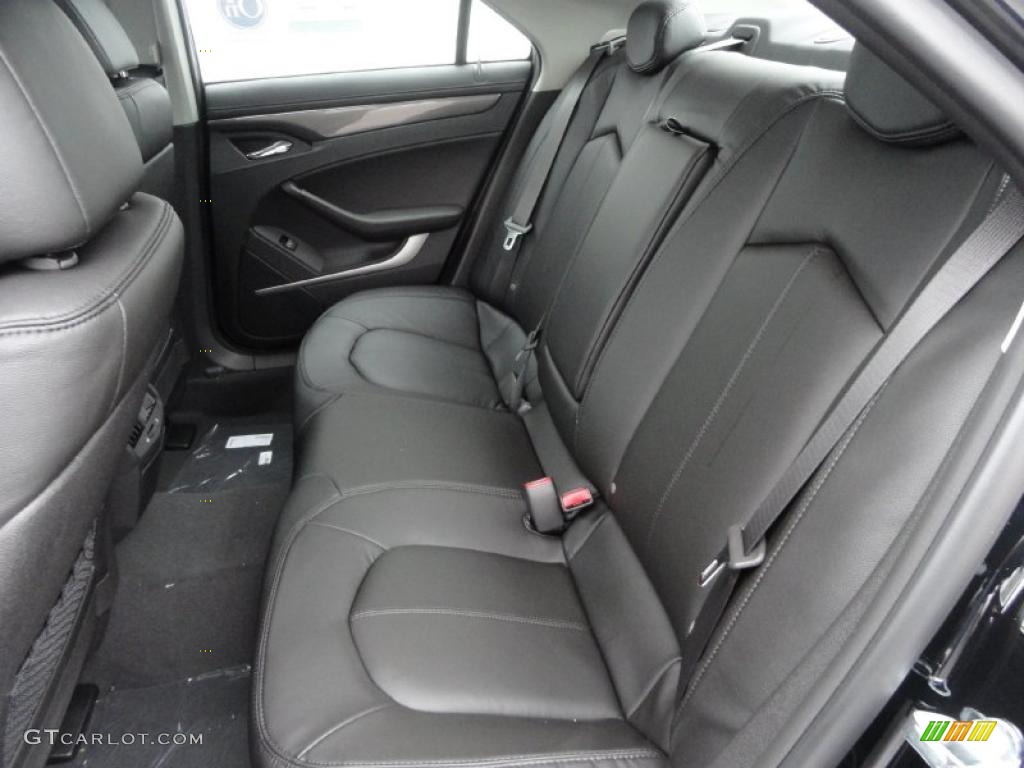 Ebony Interior 2011 Cadillac CTS 3.0 Sedan Photo #43323451