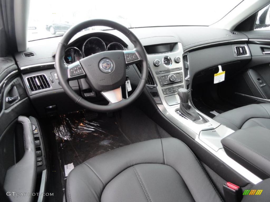 Ebony Interior 2011 Cadillac CTS 3.0 Sedan Photo #43323471