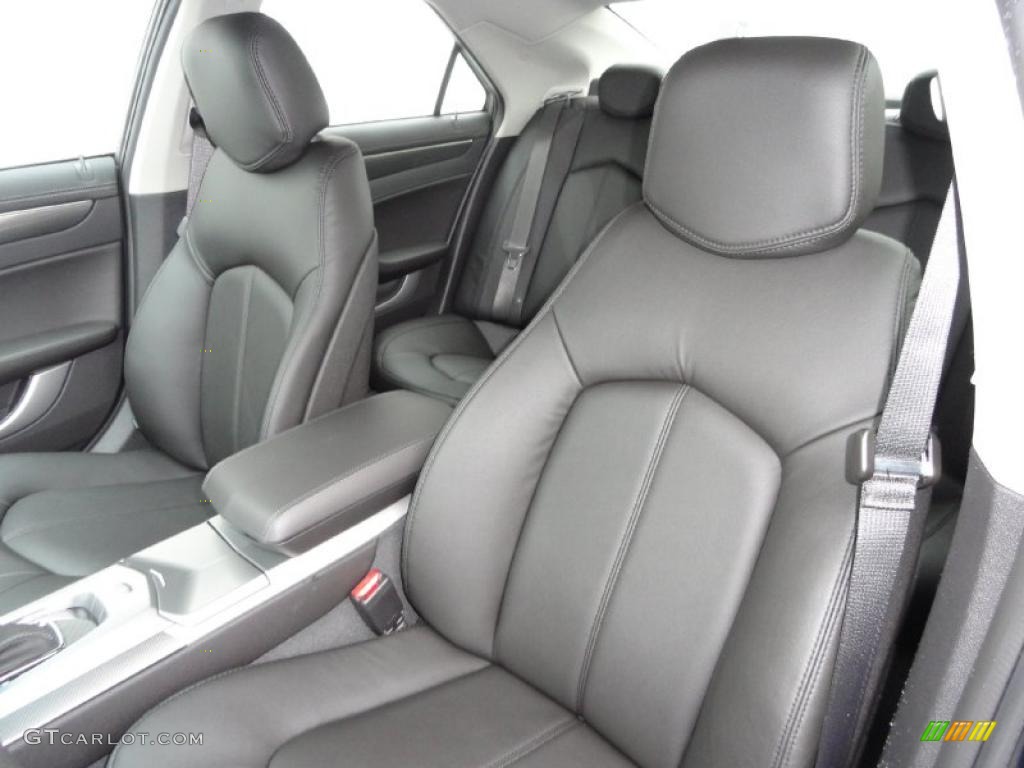 Ebony Interior 2011 Cadillac CTS 3.0 Sedan Photo #43323527
