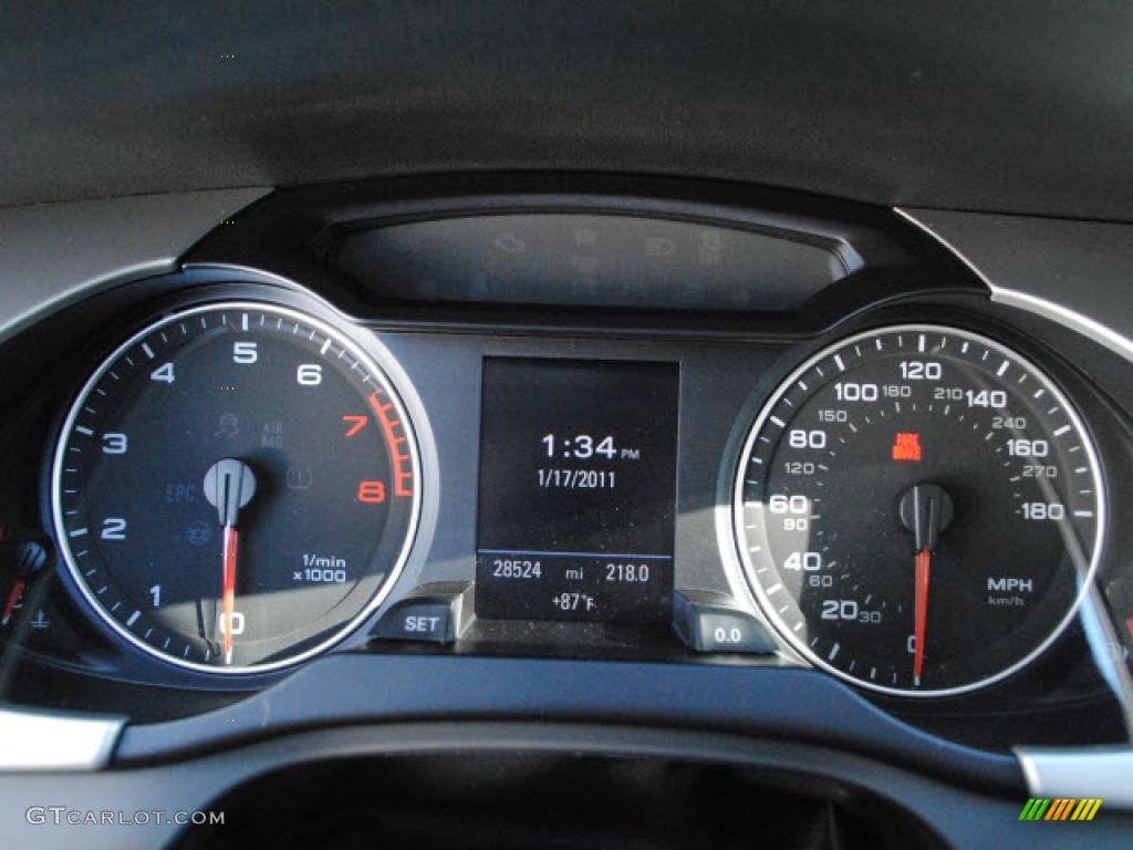 2009 Audi A4 2.0T Sedan Gauges Photo #43325675