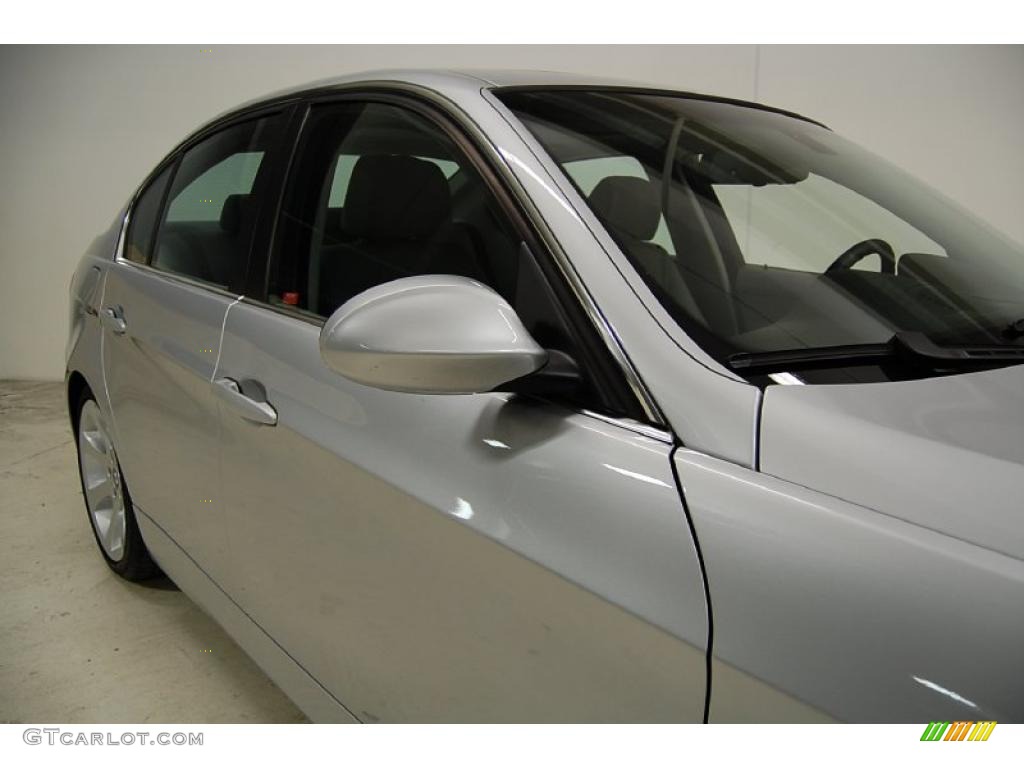 2008 3 Series 335i Sedan - Titanium Silver Metallic / Gray photo #4