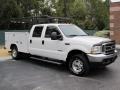 2004 Oxford White Ford F250 Super Duty Lariat Crew Cab 4x4 Chassis  photo #3