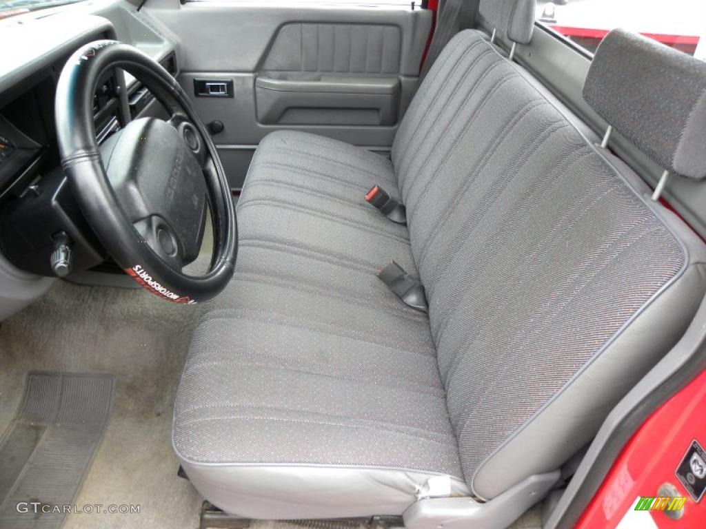 Slate Gray Interior 1996 Dodge Dakota Regular Cab Photo #43330755