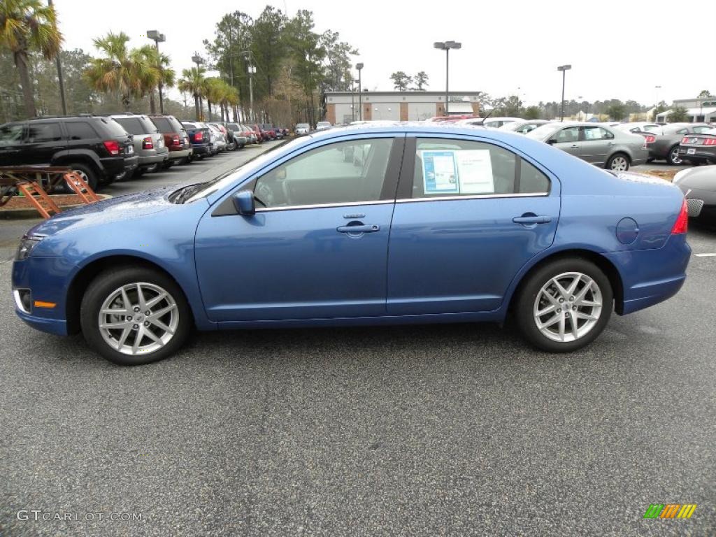 2010 Fusion SEL V6 - Sport Blue Metallic / Charcoal Black photo #2