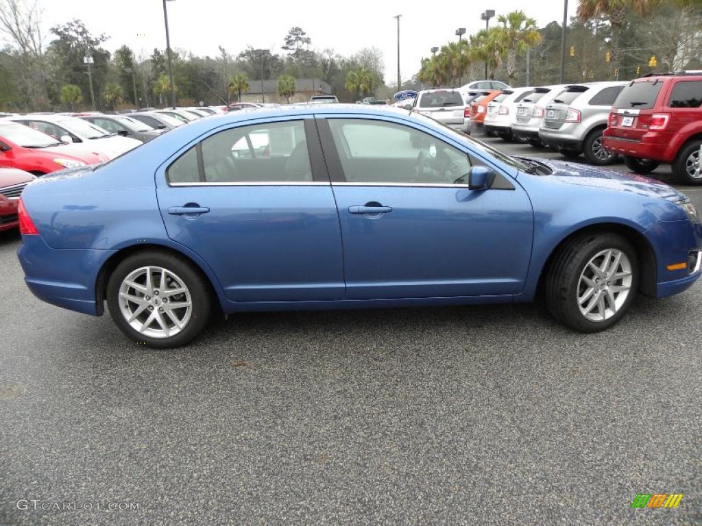 2010 Fusion SEL V6 - Sport Blue Metallic / Charcoal Black photo #13