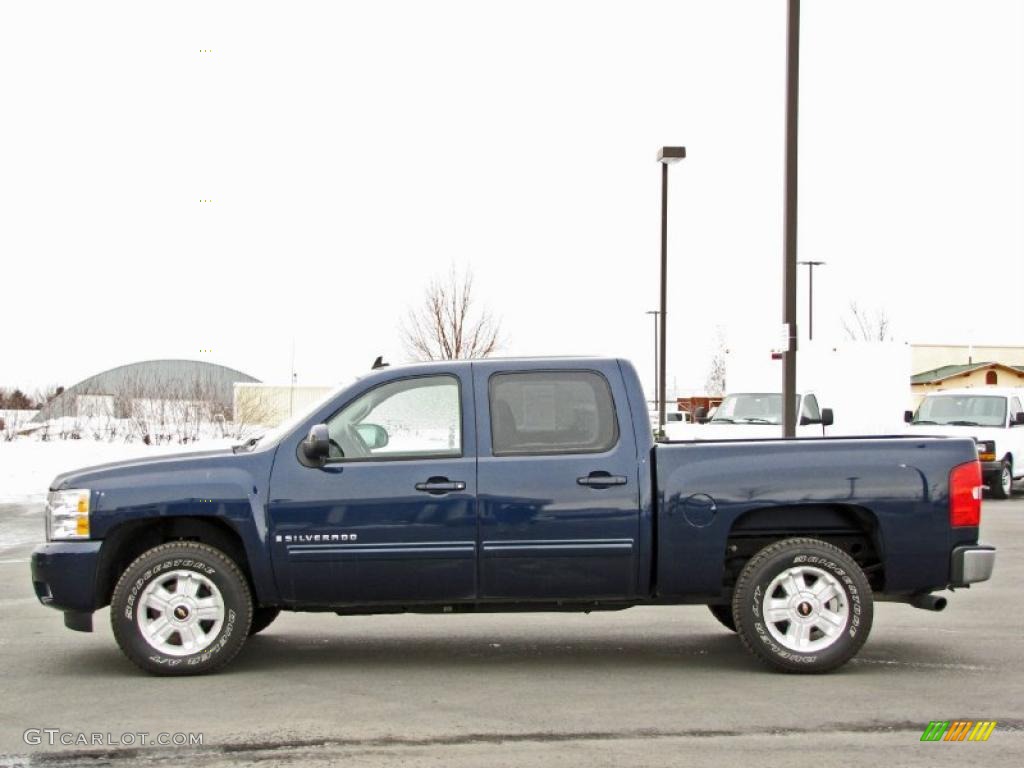 2009 Silverado 1500 LTZ Crew Cab 4x4 - Imperial Blue Metallic / Ebony photo #1