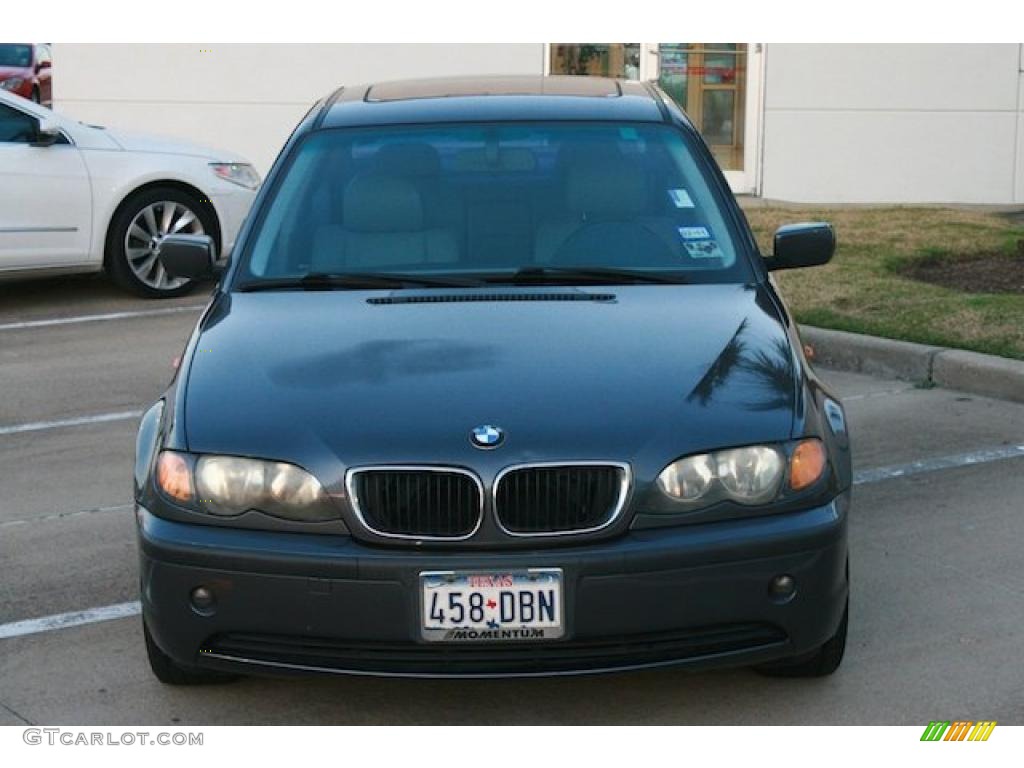 2002 3 Series 325i Sedan - Steel Grey Metallic / Grey photo #2